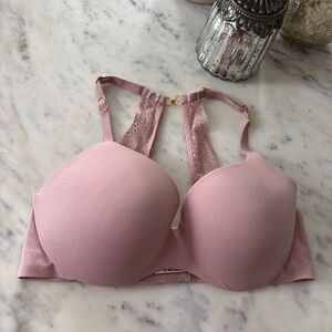 Victoria's Secret Blush Pink Lace-Back Padded Bra